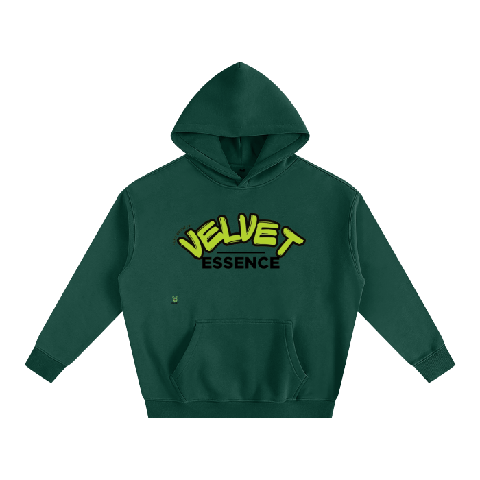 Oversize Fleeced Hoodie [Green Velvet]