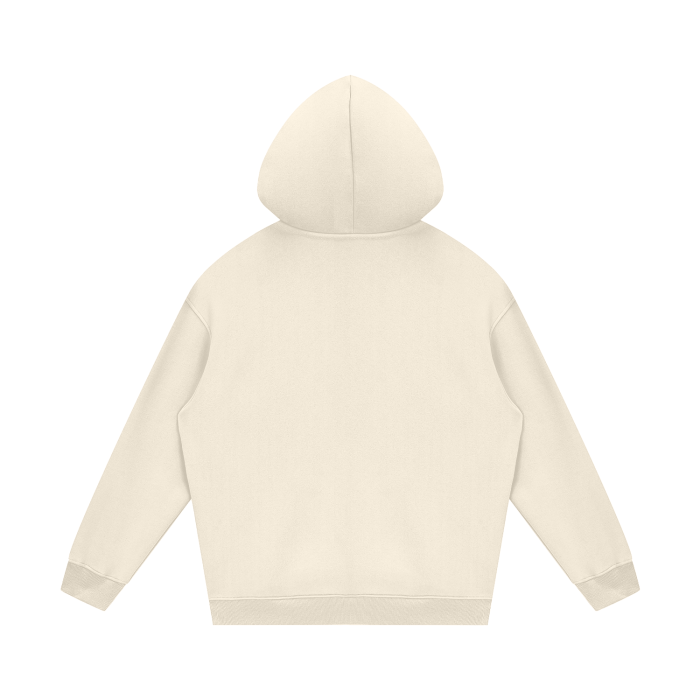 Streetwear Unisex Fleece Hoodie [White Velvet]