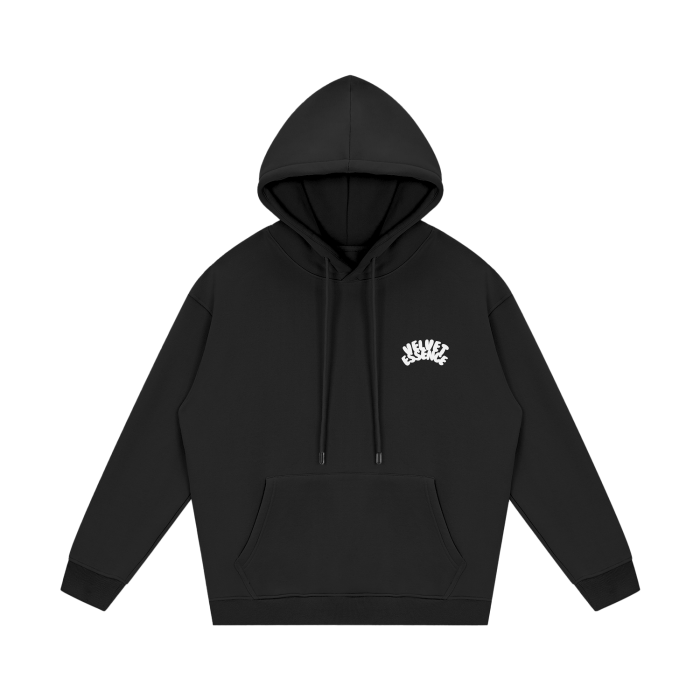 Streetwear Unisex Fleece Hoodie [White Velvet]