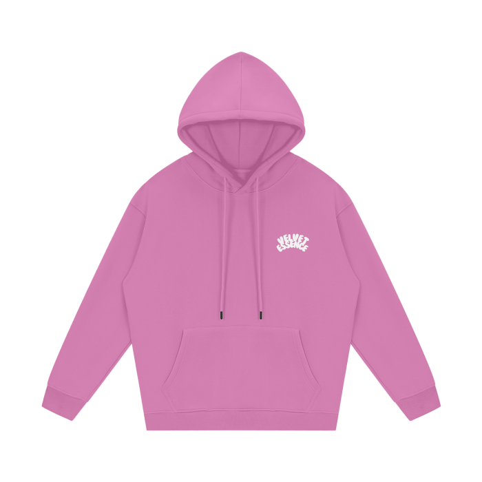 Streetwear Unisex Fleece Hoodie [White Velvet]