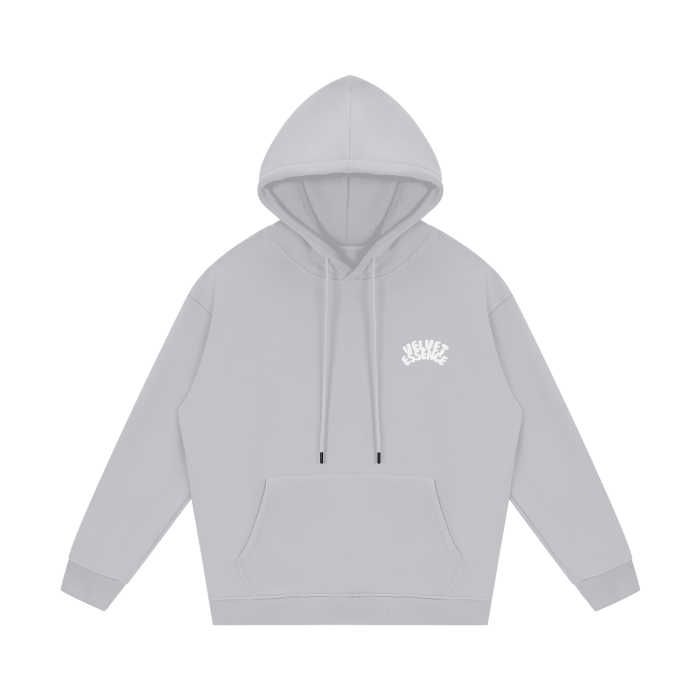 Streetwear Unisex Fleece Hoodie [White Velvet]